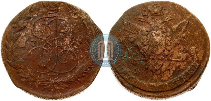 Picture 5 kopecks 1769 year ЕМ 