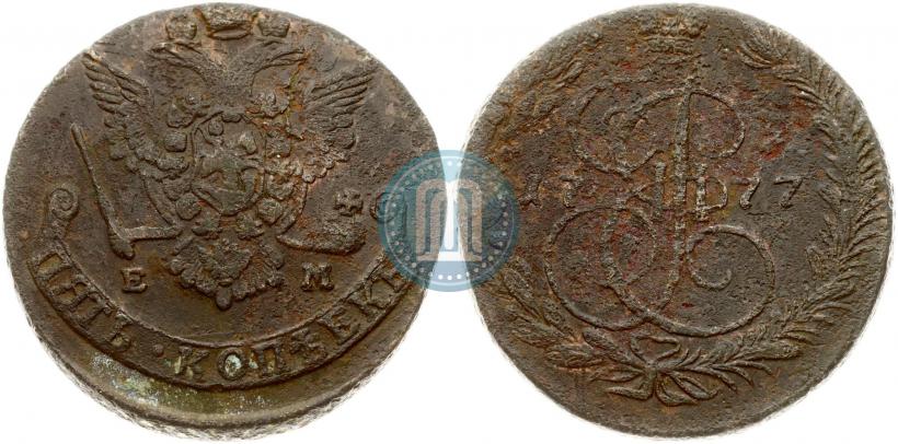 Фото 5 копеек 1777 года ЕМ 