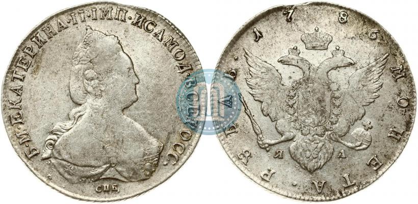 Picture 1 rouble 1786 year СПБ-ЯА 