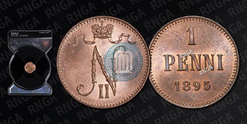 Фото 1 пенни 1895 года  
