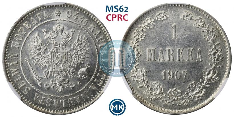Picture 1 markka 1907 year L 