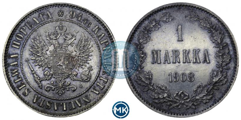 Picture 1 markka 1908 year L 