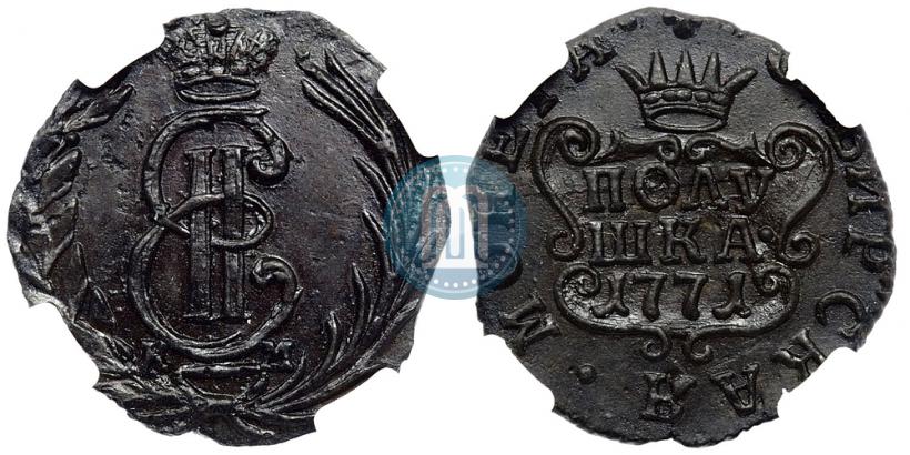 Фото Полушка 1771 года КМ 