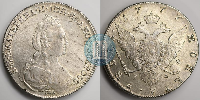 Picture 1 rouble 1777 year СПБ-ФЛ 