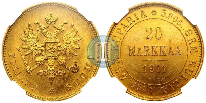 Picture 20 markkaa 1911 year L 