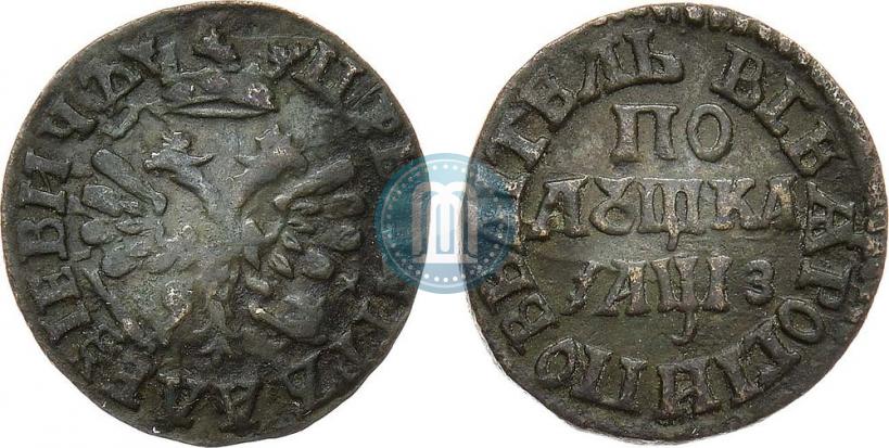 Фото Полушка 1707 года  
