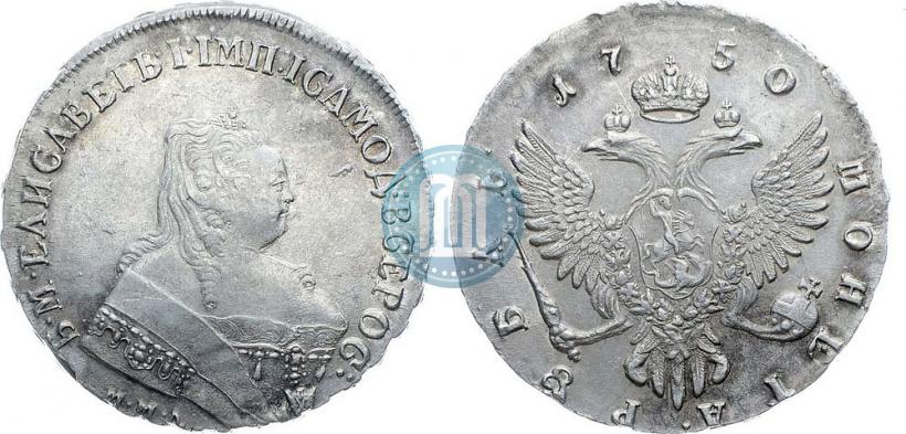 Picture 1 rouble 1750 year ММД 