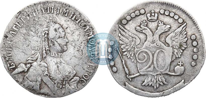 Picture 20 kopecks 1764 year ММД 