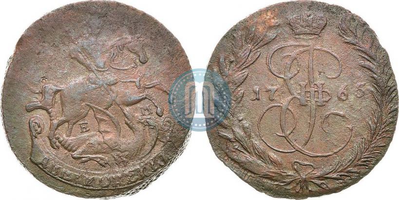 Фото 2 копейки 1765 года ЕМ 