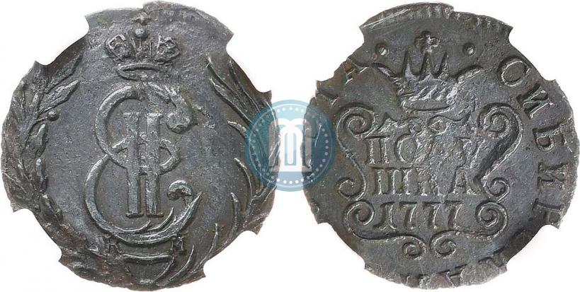 Фото Полушка 1777 года КМ 