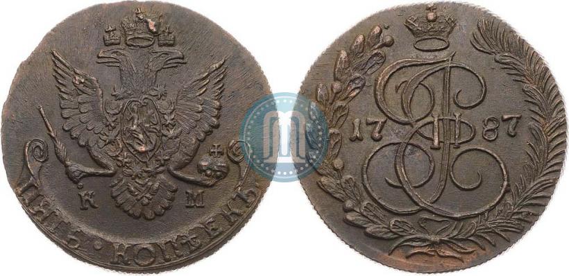Picture 5 kopecks 1787 year КМ 
