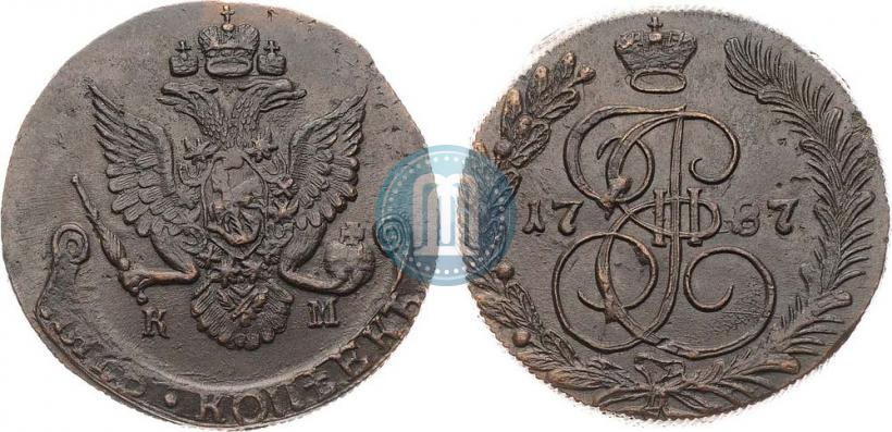 Picture 5 kopecks 1787 year КМ 