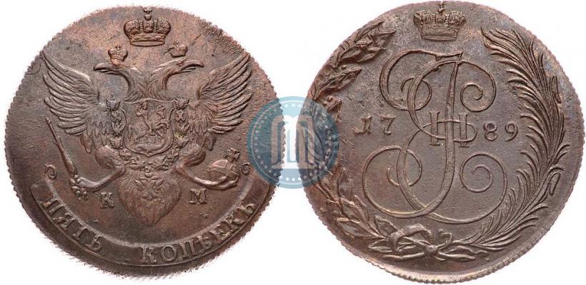 Picture 5 kopecks 1789 year КМ 