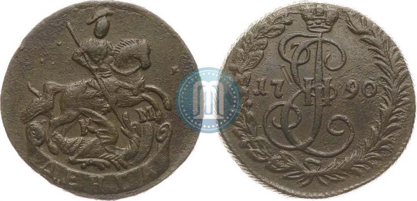 Фото Денга 1790 года КМ 