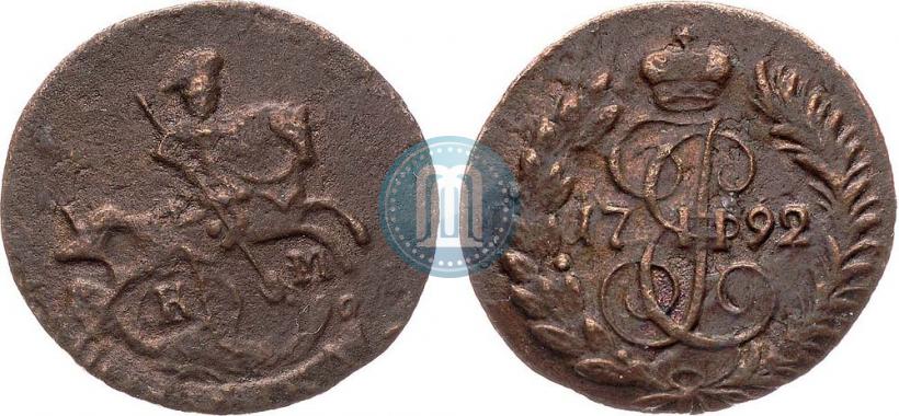 Фото Полушка 1792 года КМ 