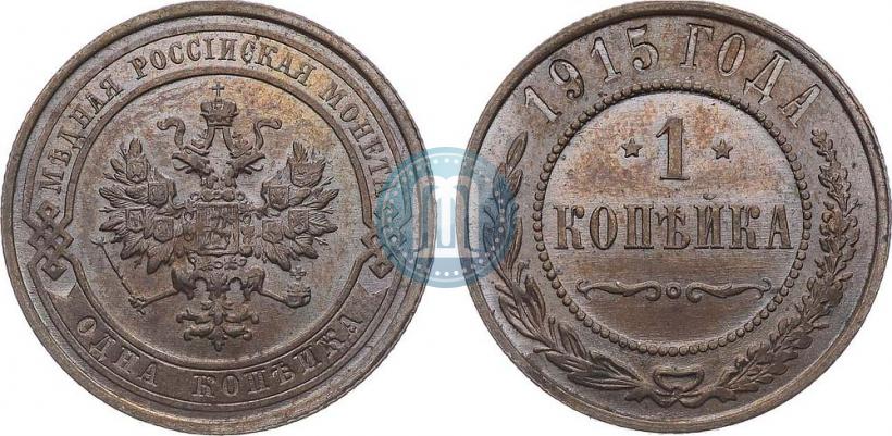 Picture 1 kopeck 1915 year  