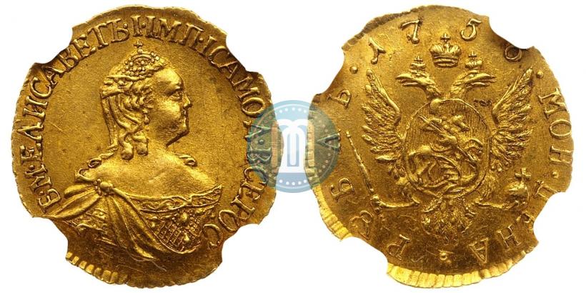 Picture 1 rouble 1756 year  