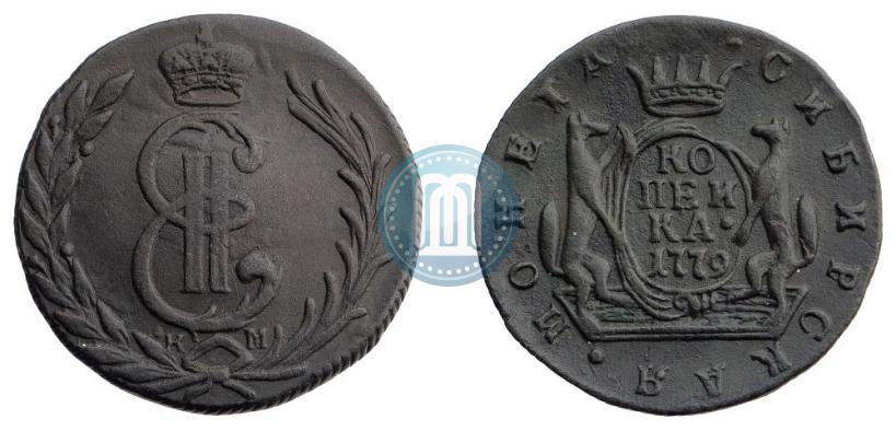 Picture 1 kopeck 1779 year КМ 