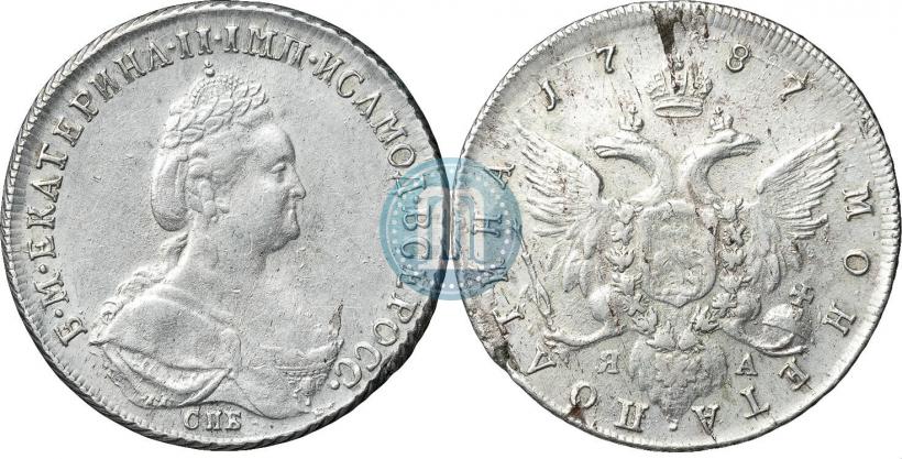 Фото Полтина 1787 года СПБ-ЯА 