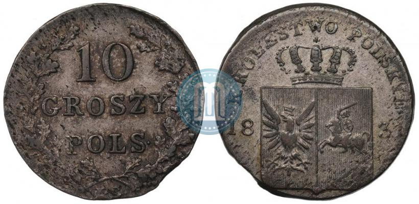 Picture 10 groszy 1831 year KG "Polish uprising"