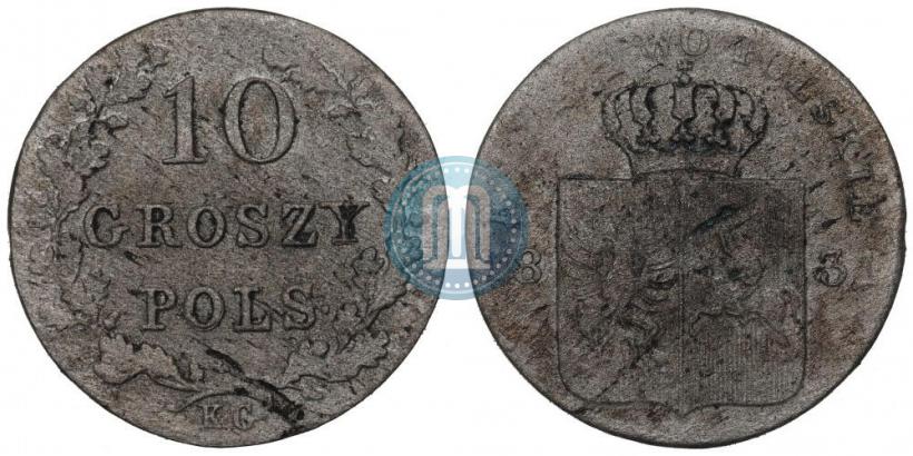Picture 10 groszy 1831 year KG "Polish uprising"