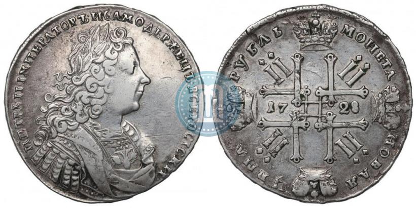 Фото 1 рубль 1728 года  "Тип 1728"