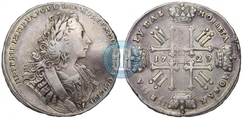 Фото 1 рубль 1729 года  "Тип 1729"