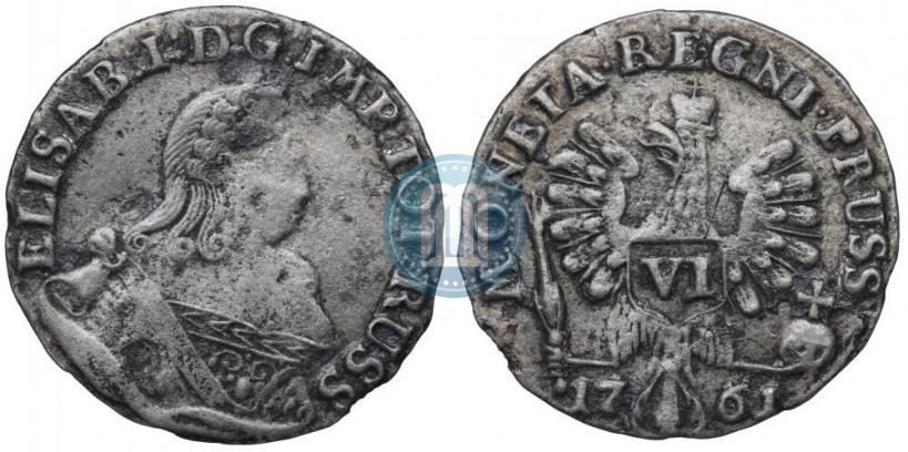 Picture 6 groszy 1761 year  