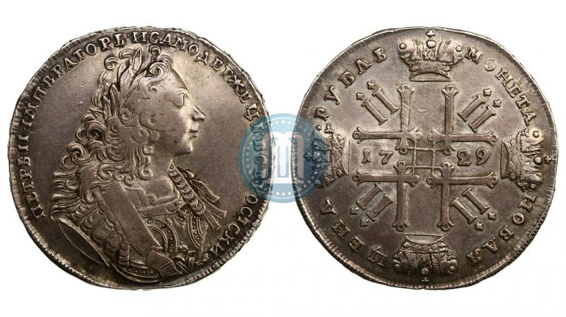 Фото 1 рубль 1729 года  "Тип 1729"