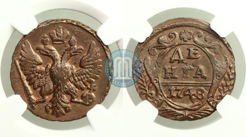 Фото Денга 1748 года  