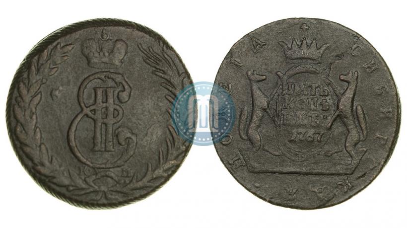 Picture 5 kopecks 1767 year КМ 