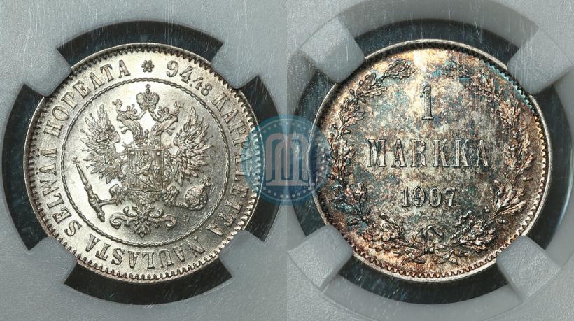Picture 1 markka 1907 year L 