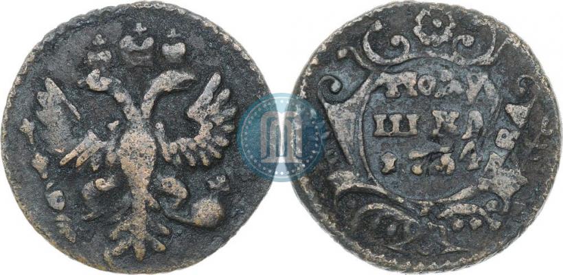 Фото Полушка 1734 года  