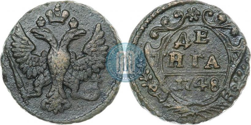 Фото Денга 1748 года  