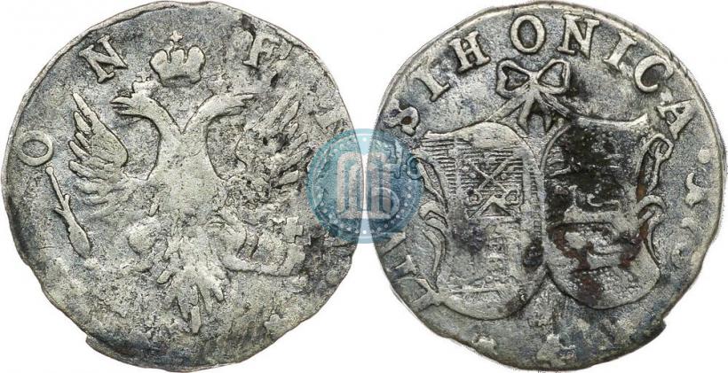 Фото 4 копейки 1757 года  "Ливонез"