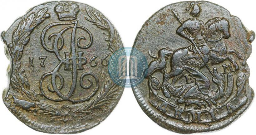 Фото Денга 1766 года ЕМ 