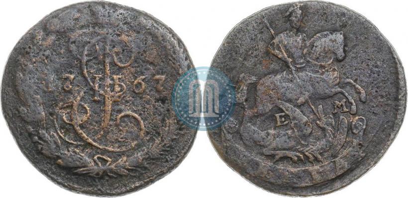 Фото Денга 1767 года ЕМ 