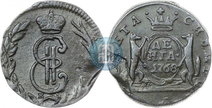 Фото Денга 1768 года КМ 
