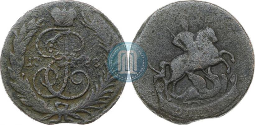 Picture 1 kopeck 1788 year ММ 