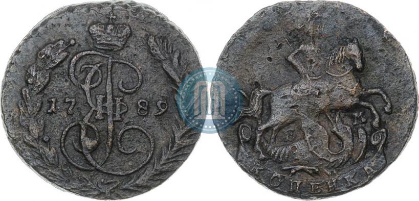 Фото 1 копейка 1789 года ЕМ 