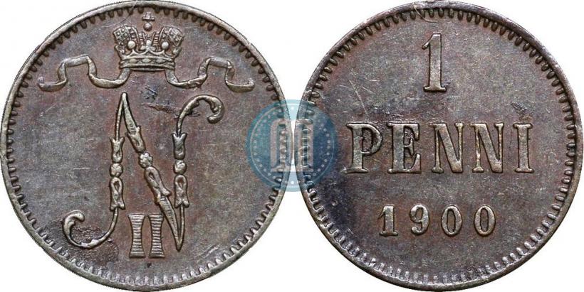 Picture 1 penni 1900 year  