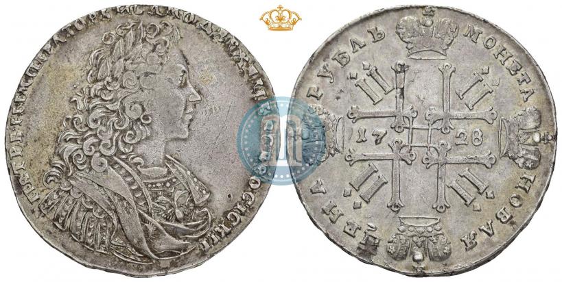 Фото 1 рубль 1728 года  "Тип 1728"