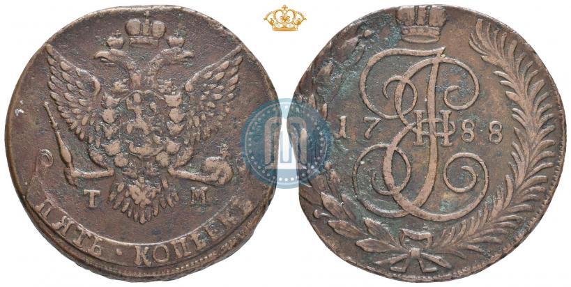 Picture 5 kopecks 1788 year ТМ 