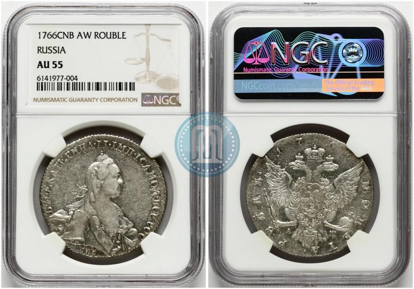 Picture 1 rouble 1766 year СПБ-АШ 