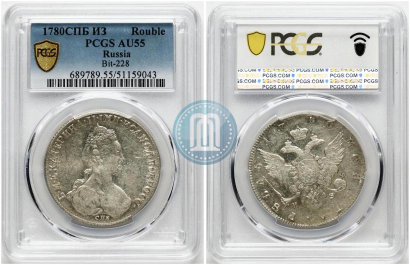 Picture 1 rouble 1780 year СПБ-ИЗ 