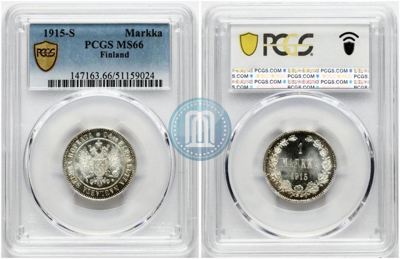 Picture 1 markka 1915 year S 