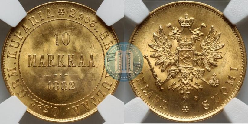 Фото 10 марок 1882 года S 
