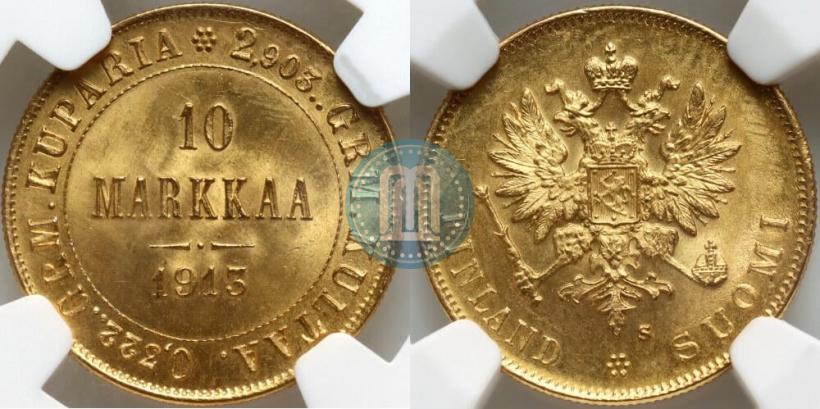 Фото 10 марок 1913 года S 