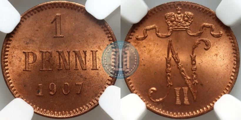 Фото 1 пенни 1907 года  