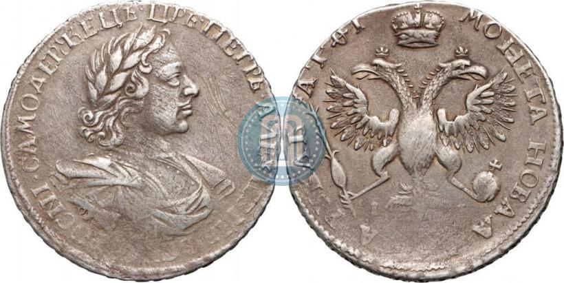 Фото 1 рубль 1719 года OK-IL-L "Портрет в латах"